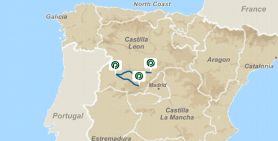 Map of Santa Teresa de Jesus route
