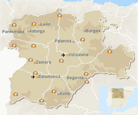 Parador Paradors Paradores Hotel Spain Castilla Leon Castile Leon Map Spain